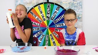 Mystery Wheel of Slime Switch Up Challenge!