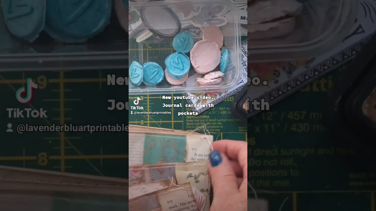 Junk journal cards with pockets. Watch full video 