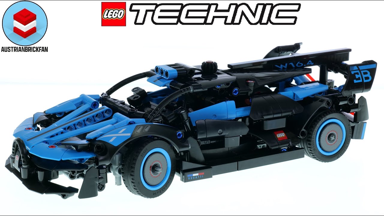 LEGO Technic 42162 Bugatti Bolide Agile Blue - LEGO Speed Build Review ...