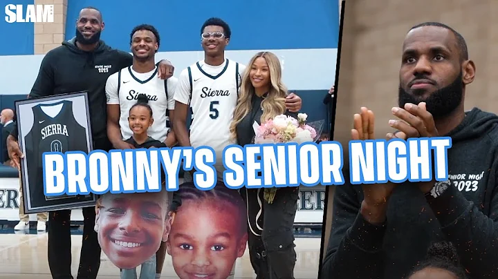 The James Gang Pulled Up to Bronny James' Senior Night 👑🚨