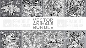 Vector Animals Bundle By Fragout Firearms | Laser Engraving Artwork
