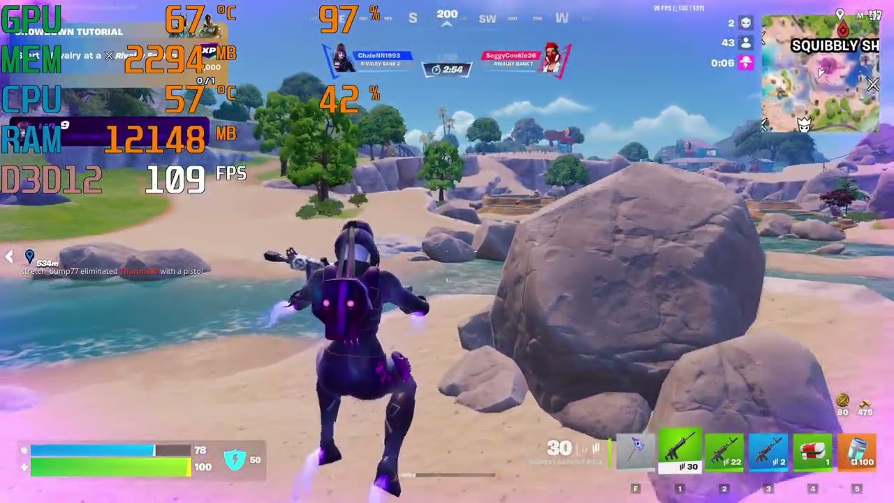 Fortnite | Ryzen 5 3600 GTX 1050 Ti | 1080p Performance Mode - YouTube