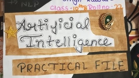 AI Practical File Class 10 | NLP, Computer Vision, Data & Python | CBSE AI Project 2025