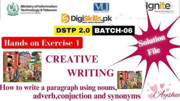 creative writing exercise 1 batch 6 | dstp 2.0 batch 06 creative writing 1
