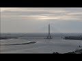 淡江大橋夕陽日落即時畫面06.16台灣最新地標！世界第一單塔斜張橋 The world's longest single-tower, asymmetric cable-stayed bridge