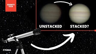 UNSTACKED VS. STACKED IMAGES: F70060 TELESCOPE