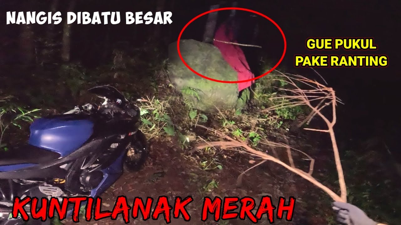 TRABAS HORROR‼️DIGANGGU KUNTILANAK MERAH DIATAS BATU BESAR | ENDINGYA MALAH BEGINI