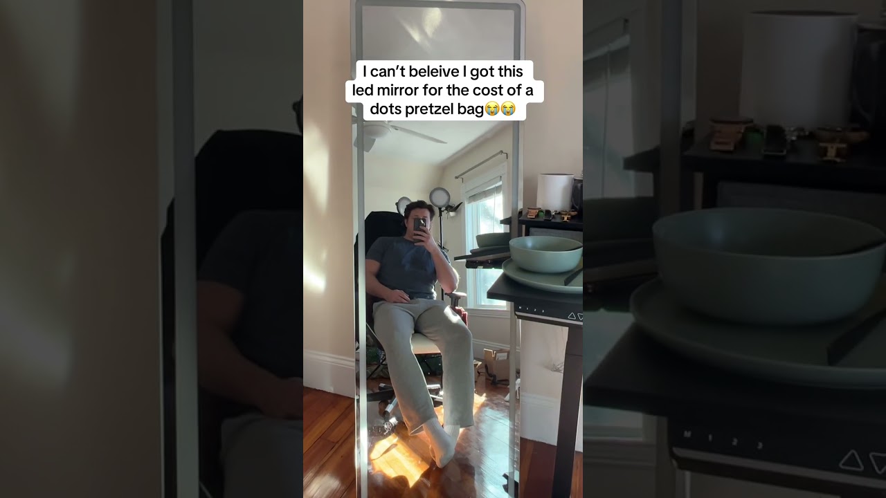 This full length LED mirror is the biggest steal I have gotten on TikTok shop ever!! 