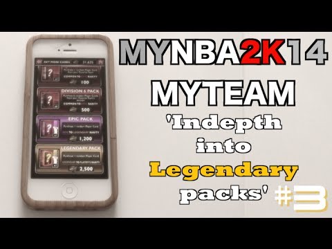 MyNBA2K14 MyTeam - ' In-depth into ' Legendary Packs w/ Insane Luck!!! Part 3-3 (IOS Mobile App)