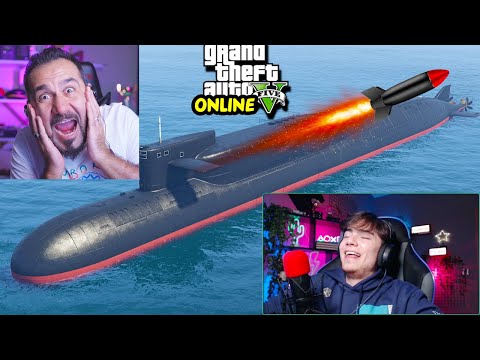 FURKAN İLE 9 MİLYON DOLARLIK DENİZALTI ALDIK! ROKET SÜRDÜM! | Furkanla GTA5 ONLINE SERBEST TAKILMACA