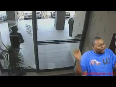 Thief Runs Into Glass Door After Stealing Purse In Australia  - Thief Runs Into Glass Door After Stealing Purse In Australia 