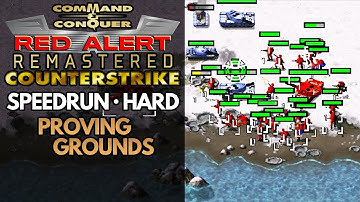 Red Alert Remastered Counterstrike - Soviet Mission 5 - Speedrun (Hard) - Proving Grounds