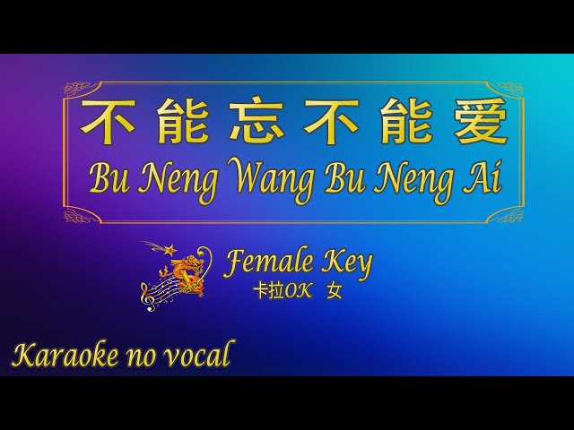 不能忘不能爱 【卡拉OK (女)】《KTV KARAOKE》 - Bu Neng Wang Bu Neng Ai (Female) class=