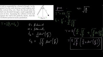 Obstructed Simple Pendulum|| JEE Advanced|| Olympiad