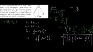 Obstructed Simple Pendulum|| JEE Advanced|| Olympiad