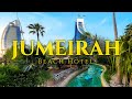 Jumeirah beach luxury hotel  burj al arab view  wild wadi water park