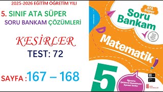 5.Sinif Ata Yayincilik, Ata Soru Bankam, Kesi̇rler, Sayfa167 - 168