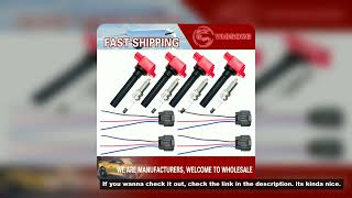 4PCS IGNITION COIL FOR Mitsubishi Lancer Evolution Ralliart EVO 10 EVOX 10 GSR MR 2.0L 4B11 T/C 1831