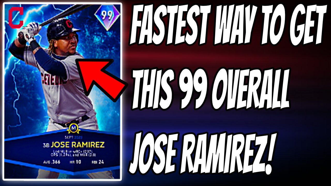 FASTEST WAY TO GET 99 OVERALL JOSE RAMIREZ! MLB THE SHOW 20 DIAMOND DYNASTY  - YouTube