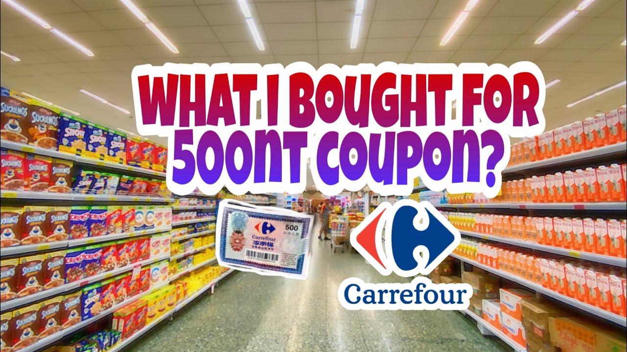 What i bought for 500nt voucher, inside carrefour - YouTube