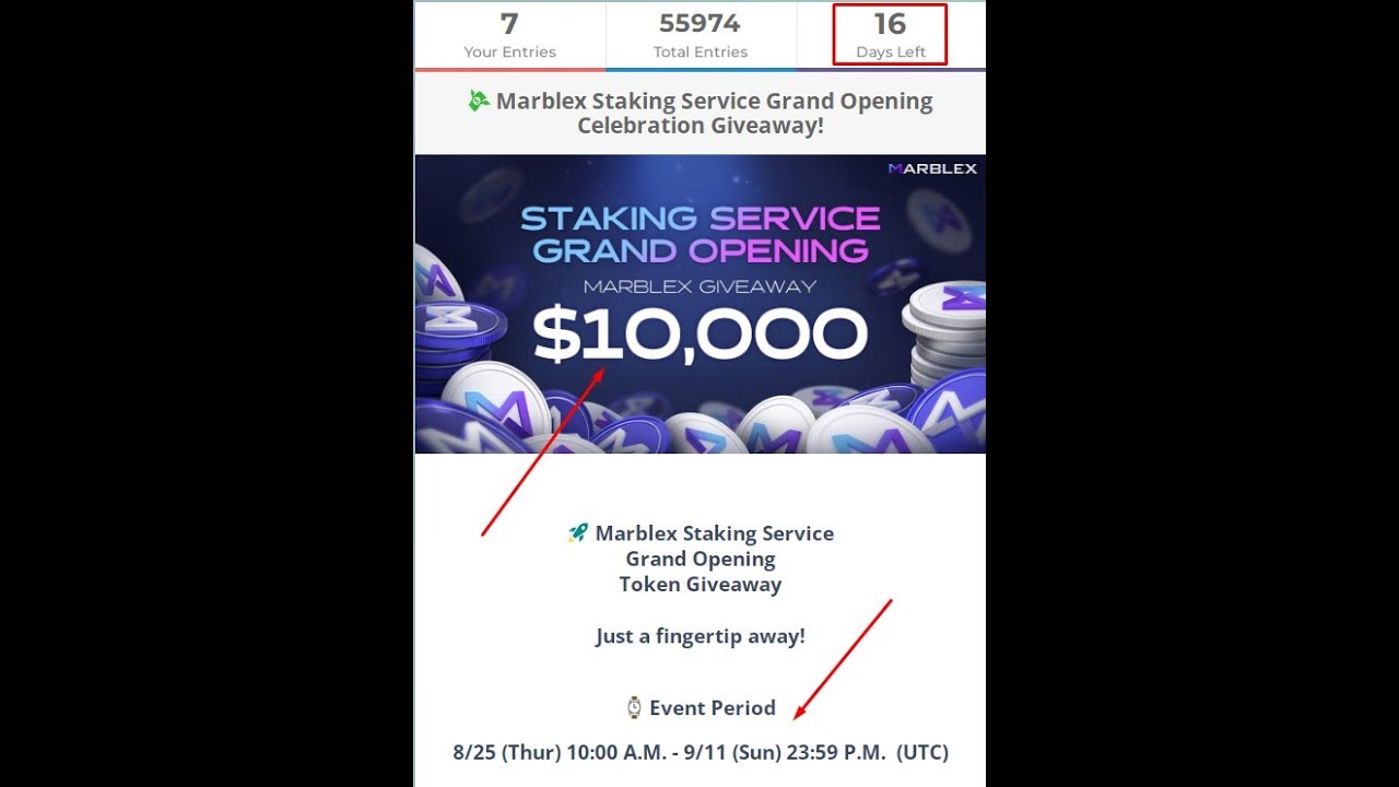 How to work Marblex Staking Service its Giveaway Prize 1000 Marblex token 2022