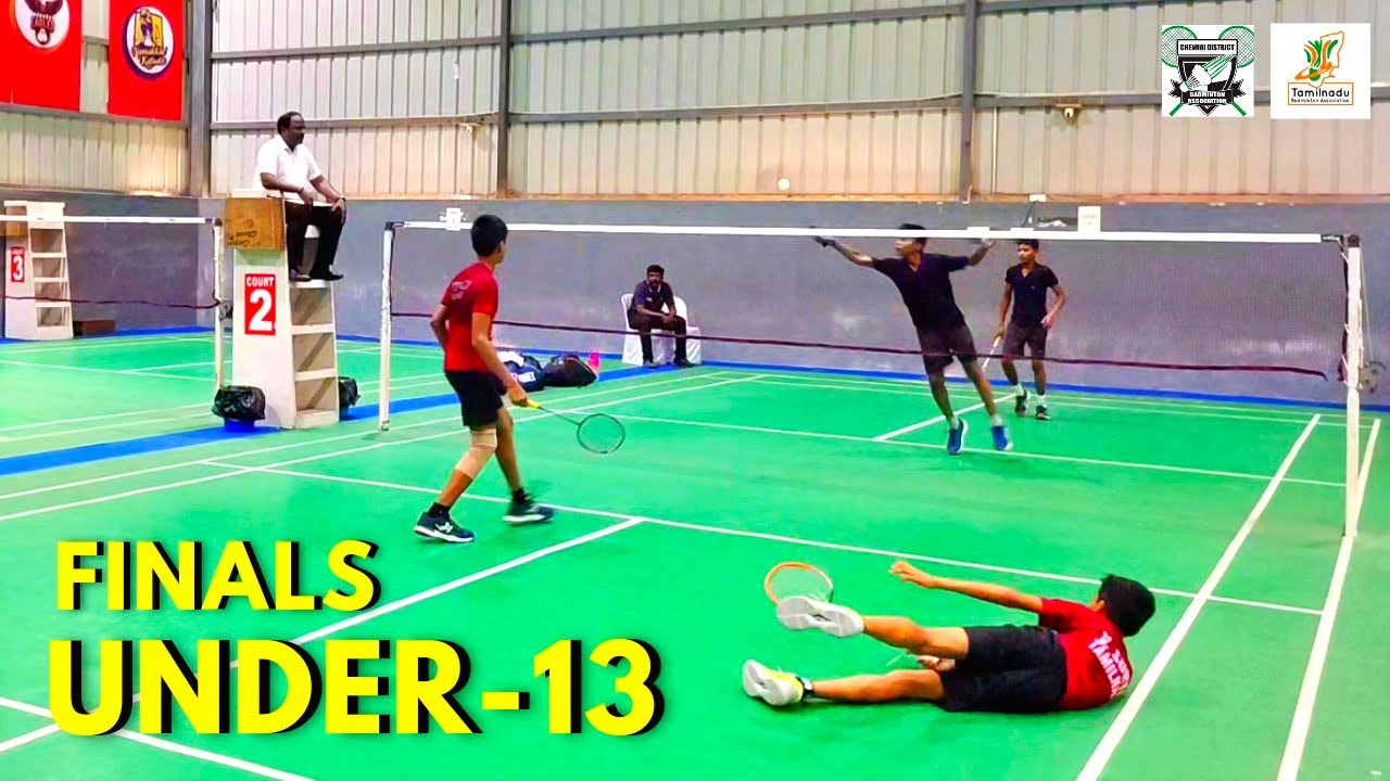 U-13 BADMINTON BOY'S DOUBLES - FINALS | TAMILNADU SUB JUNIOR BADMINTON ...