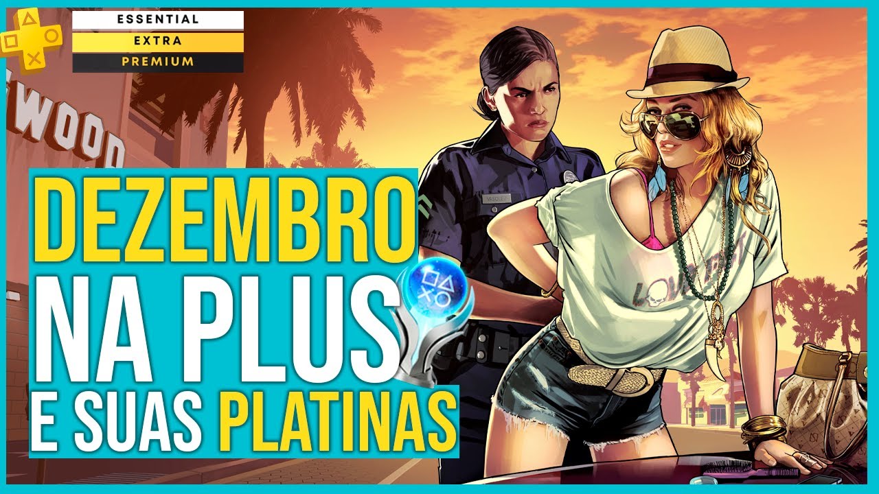 GTA 5 e Novos Jogos na PS Plus Extra de Dezembro 2023 #JogosDoMêsPlayS