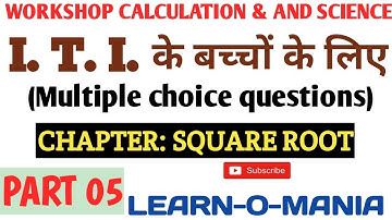 ITI workshop calculation and science Square root Part 5 by Huseini sir
