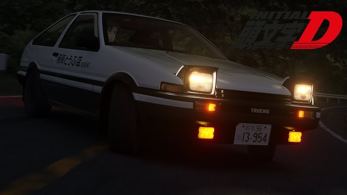 Initial D Remake opening scene in Assetto Corsa 