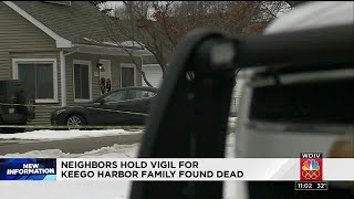 Neighbors hold vigil for Keego Harbor family found dead