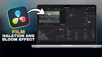 How To Add FILM HALATION And BLOOM In Davinci Resolve in SECONDS!