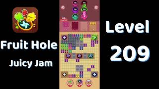 🎯 Fruit Hole Level 209 Walkthrough | Fun Fruit Puzzle Game 🍓 | SolutionGuruji