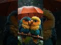 Lovebirds In The Storm Anime Eyes Feathered Romance 