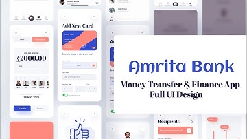 Bank App UI Design - Full App Design Process | Modern & Secure Banking UI/UX