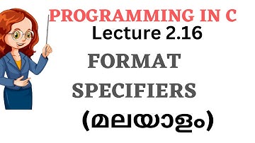 Format Specifiers in C