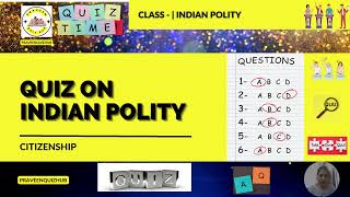 Quiz On Citizenship | Quiz on Indian Polity | GK Quiz | General Knowledge Question #quiz #polity screenshot 5