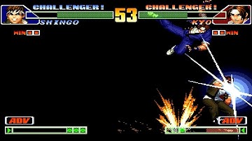 [TAS] Shingo VS Kyo Kusanagi 💀 KOF 98 Combo Hack 💀 Yabuki Edition