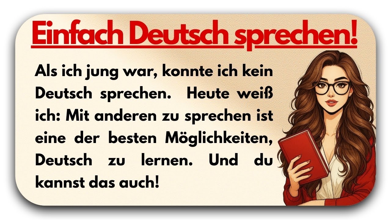 Wie habe ich ohne Lehrer Deutsch gelernt? | Einfach Deutsch Sprechen
