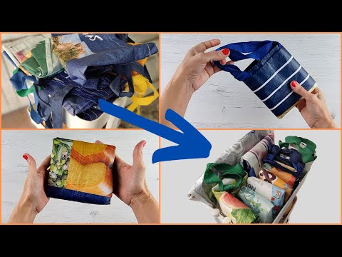 Video: Cómo doblar bolsas: tipos de almacenamiento, métodos de plegado y opciones de almacenamiento