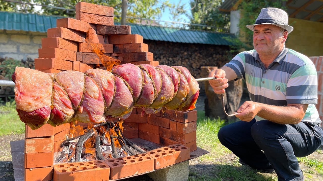 Ready go to ... https://youtu.be/X2KFmLDu1AM [ THE MOST DELICIOUS DINNER I'VE EVER EATEN! UNIQUELY COOKED 10KG JUICY BEEF RIBS]