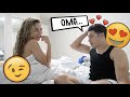 GETTING INTO BED NAKED TO SEE HIS REACTION... *HILARIOUS*