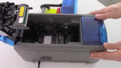 Removing a Card Jam: Datacard SD160 and SD260 Card Printer