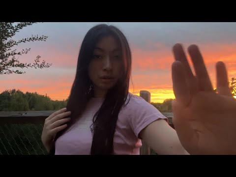 Visual ASMR During a Sunset | Hand Movements & Snapping (Lofi)