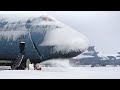 Inside US Air Force Coldest Base Flying Frozen Gigantic Plane
