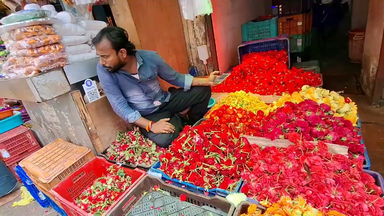 💥💯🤓பூக்கள் அதிரடி வீழ்ச்சி பிராட்வே சென்னை - 1💐🌹