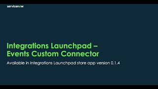 Custom ITOM Health Connector via Integration Launchpad