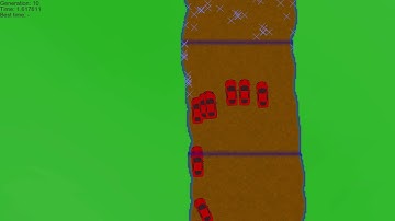 2D cars learning to drive with neural networks