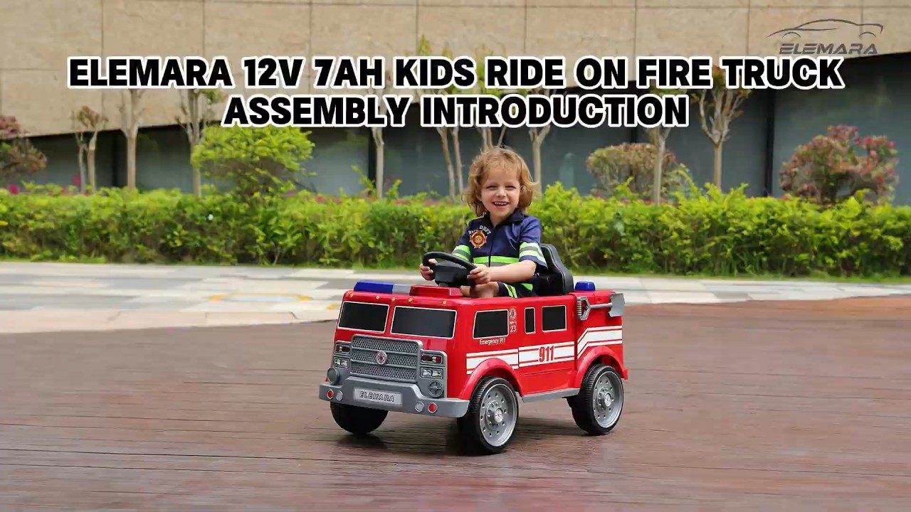 How to Assemble 12V Ride on Fire Truck | Step-by-Step Guide | ELEMARA ...