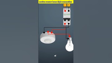 motion sensor home light connection #shorts #short #electrical