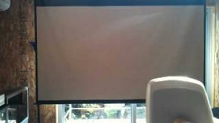 ホームシアター用自作リモコン電動スクリーン homemade electric projector screen